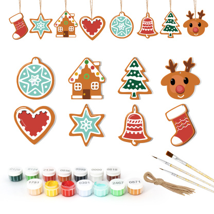 Colorful Calm Christmas Ornaments