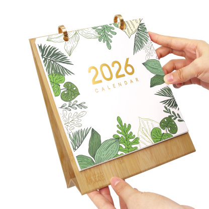Botanical Coloring Calendar 2026