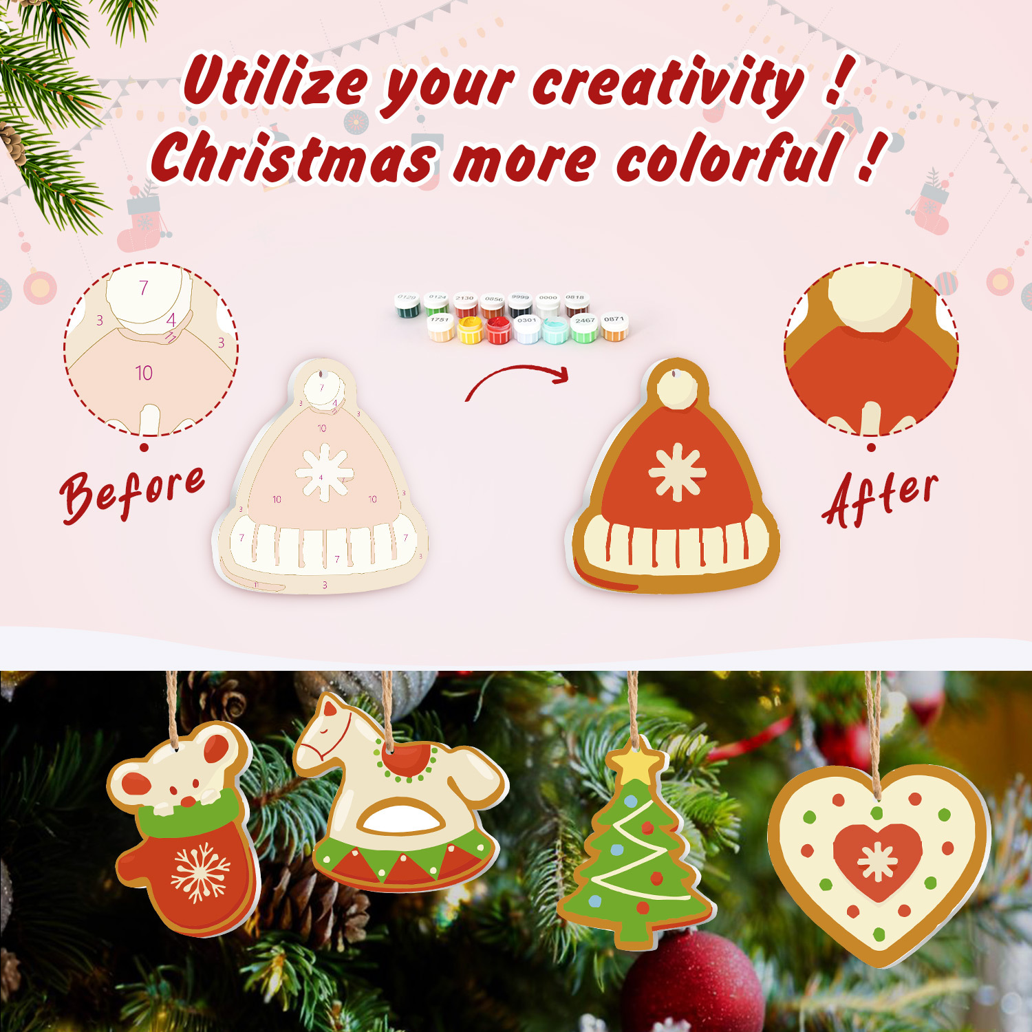 Tinsel Time Christmas Ornaments