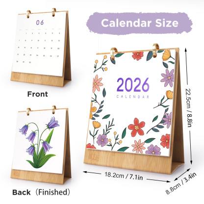 Floral Art Calendar 2026