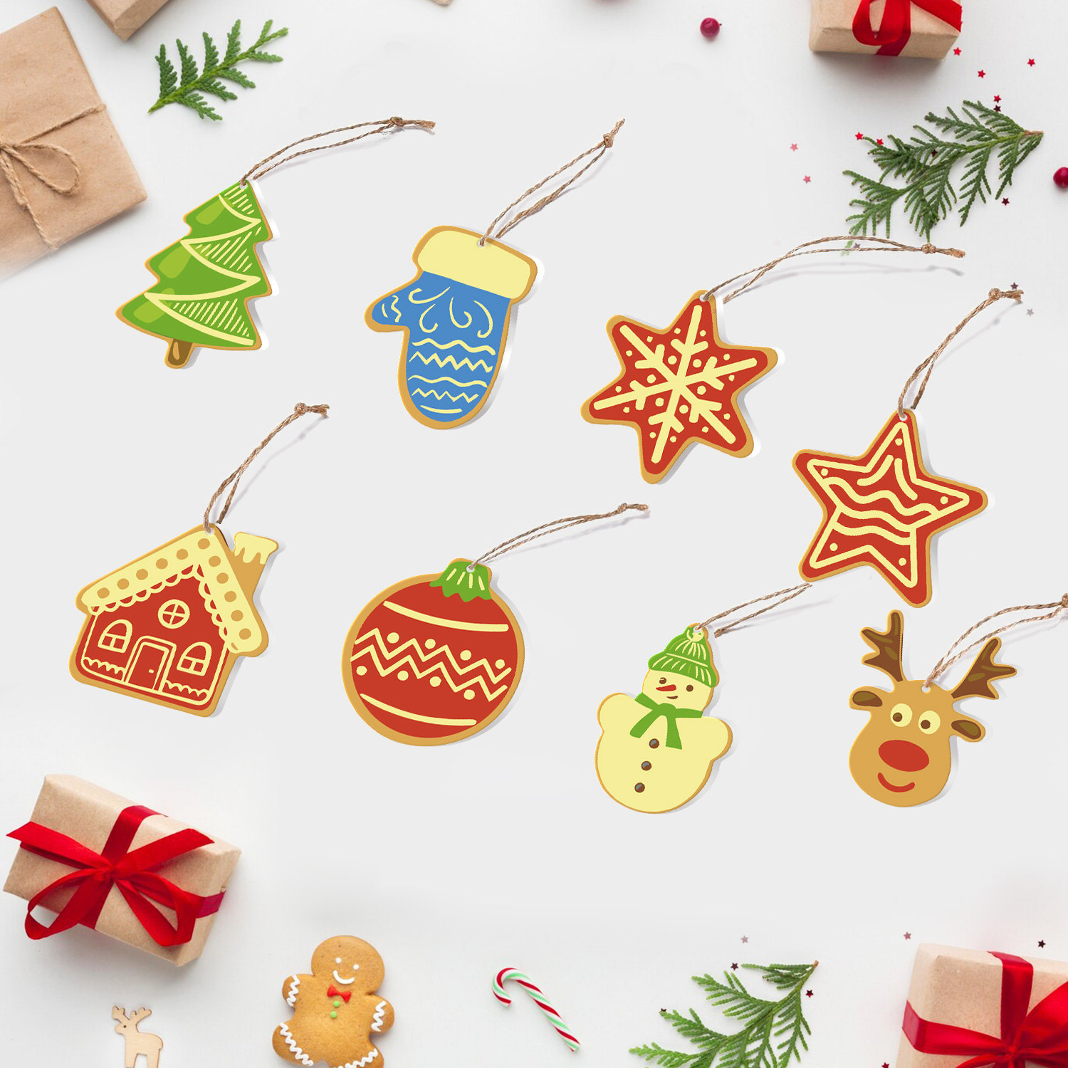 Artful Season Christmas Ornaments