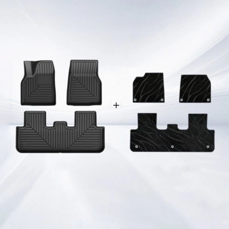 Teslula TPE+Carpet Double Layer Floor Mats for Model Y Juniper