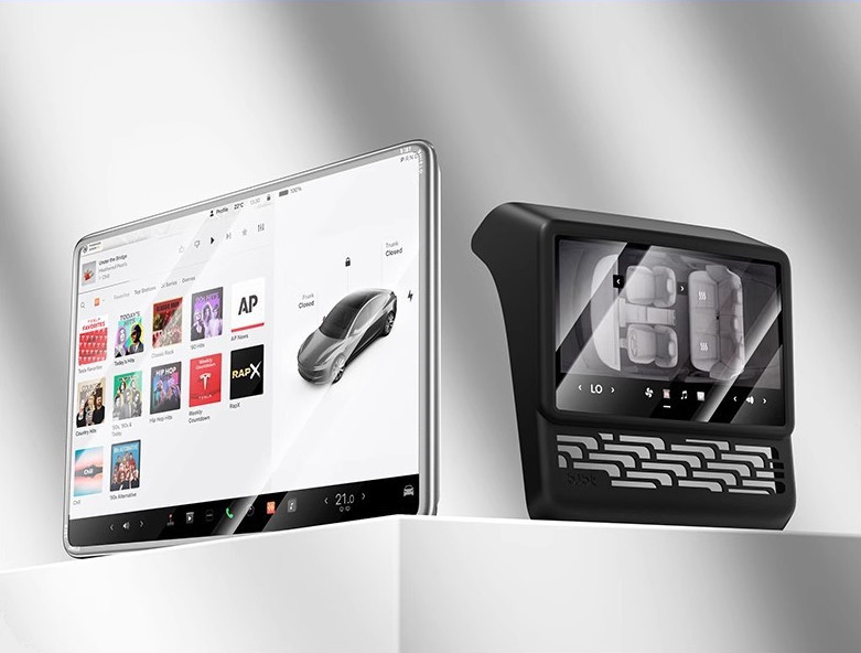 Teslula 2-in-1 Screen Protector for Tesla Model 3/Y - Anti-Glass & Anti-Scratch