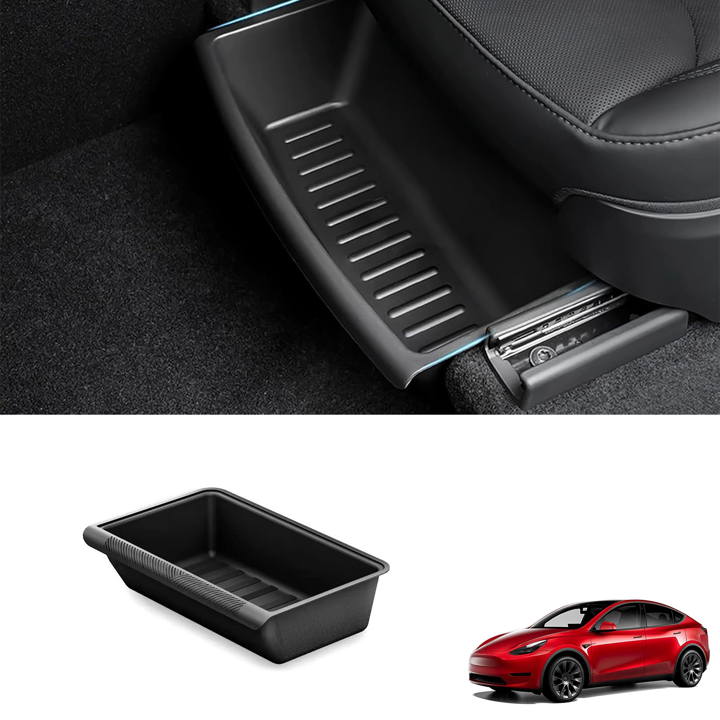 Tesla Model Y Juniper Under Seat Storage Box | TPE Organizer