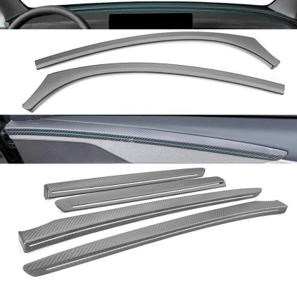 Teslula Dry Carbon Dashboard Cover for ModelY Juniper - Carbon Fiber Interior Mods