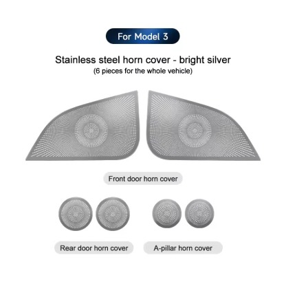 Teslula | Tesla Model 3 Speaker Covers | Audio Grilles & Decorative Pads