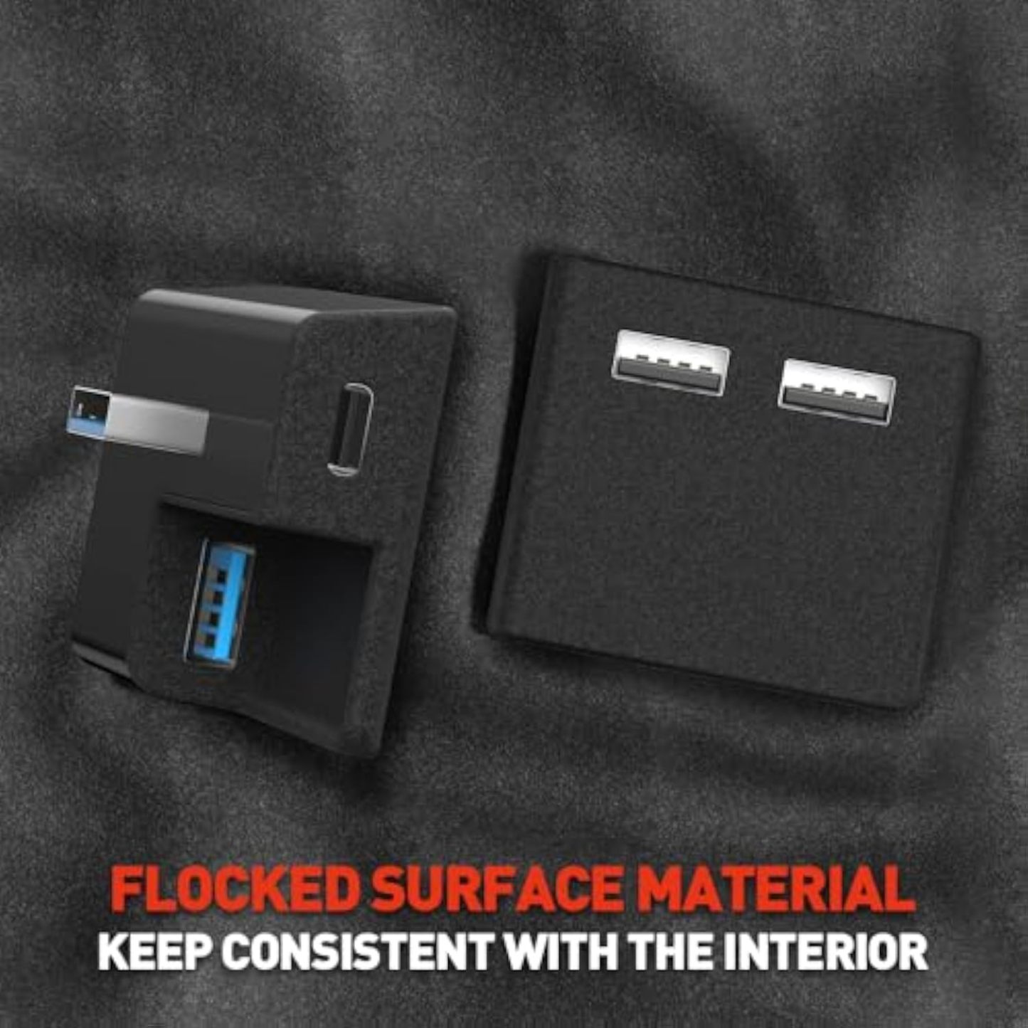 Teslula Glovebox USB Hub for Tesla Model 3/Y 2020-2025 - 4-Port Charging