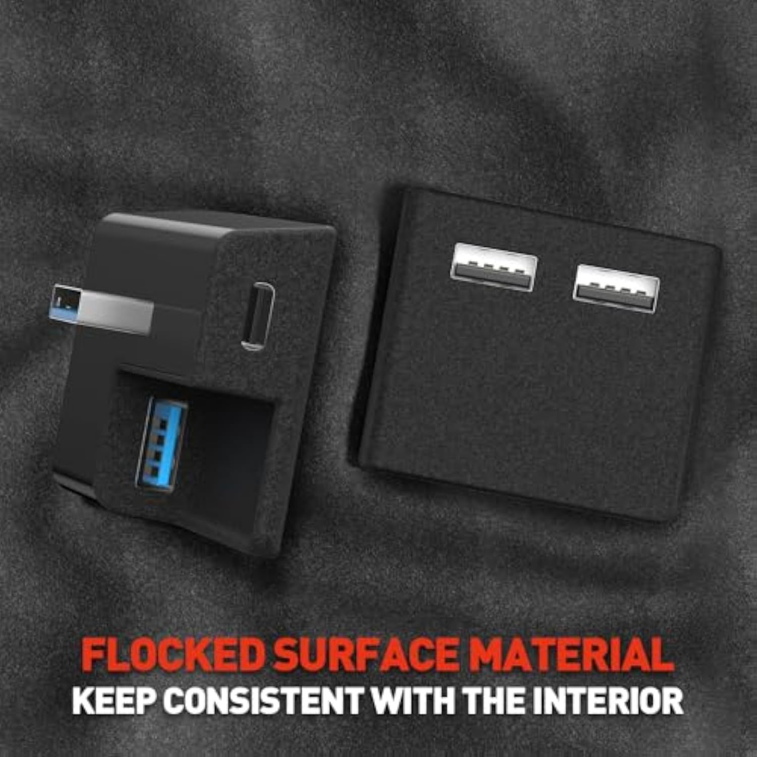 Teslula Glovebox USB Hub for Tesla Model 3/Y 2020-2025 - 4-Port Charging