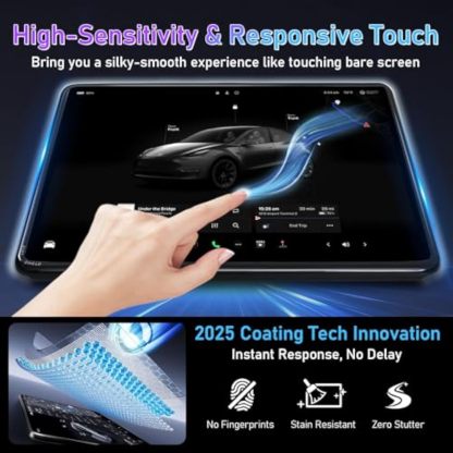 Teslula 2-in-1 Screen Protector for Tesla Model 3/Y - Anti-Glass & Anti-Scratch