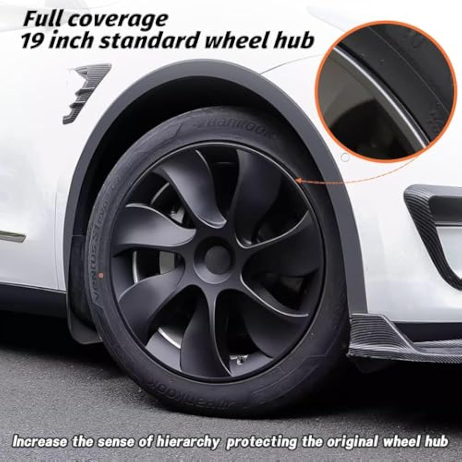 Teslula Blade Wheel Covers for Tesla Model 3/Y-Multi-Size Snap-On Set