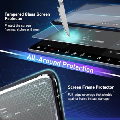 Teslula 2-in-1 Screen Protector for Tesla Model 3/Y - Anti-Glass & Anti-Scratch