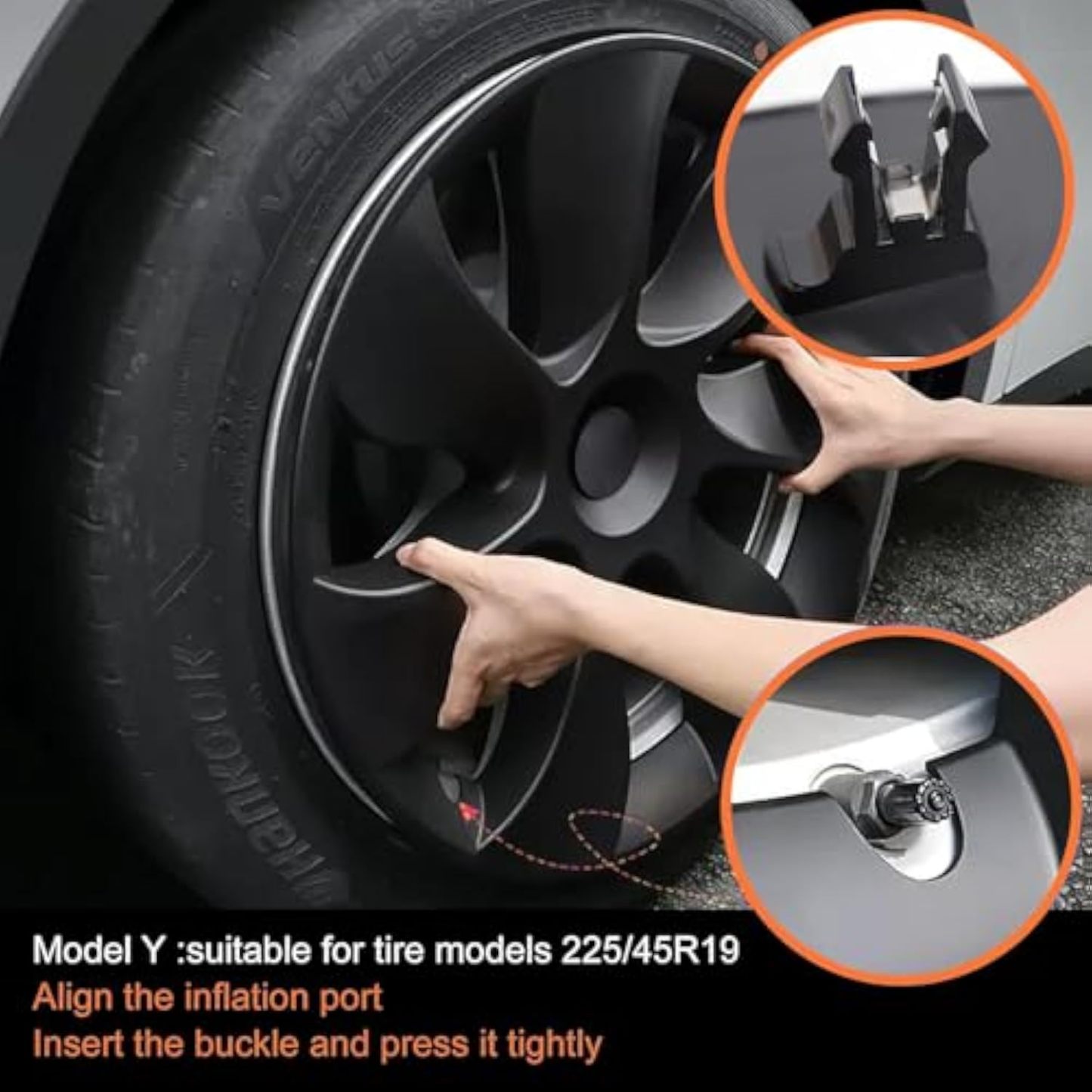 Teslula Blade Wheel Covers for Tesla Model 3/Y-Multi-Size Snap-On Set