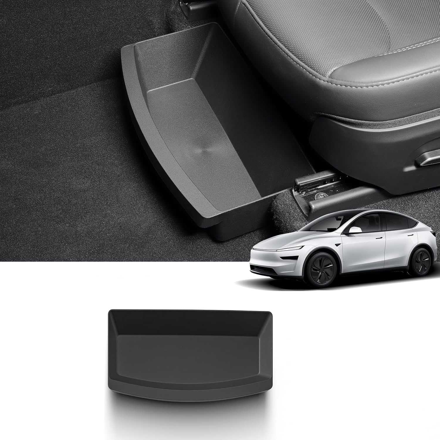 Teslula TPE Under Seat Storage Box for Model Y Juniper