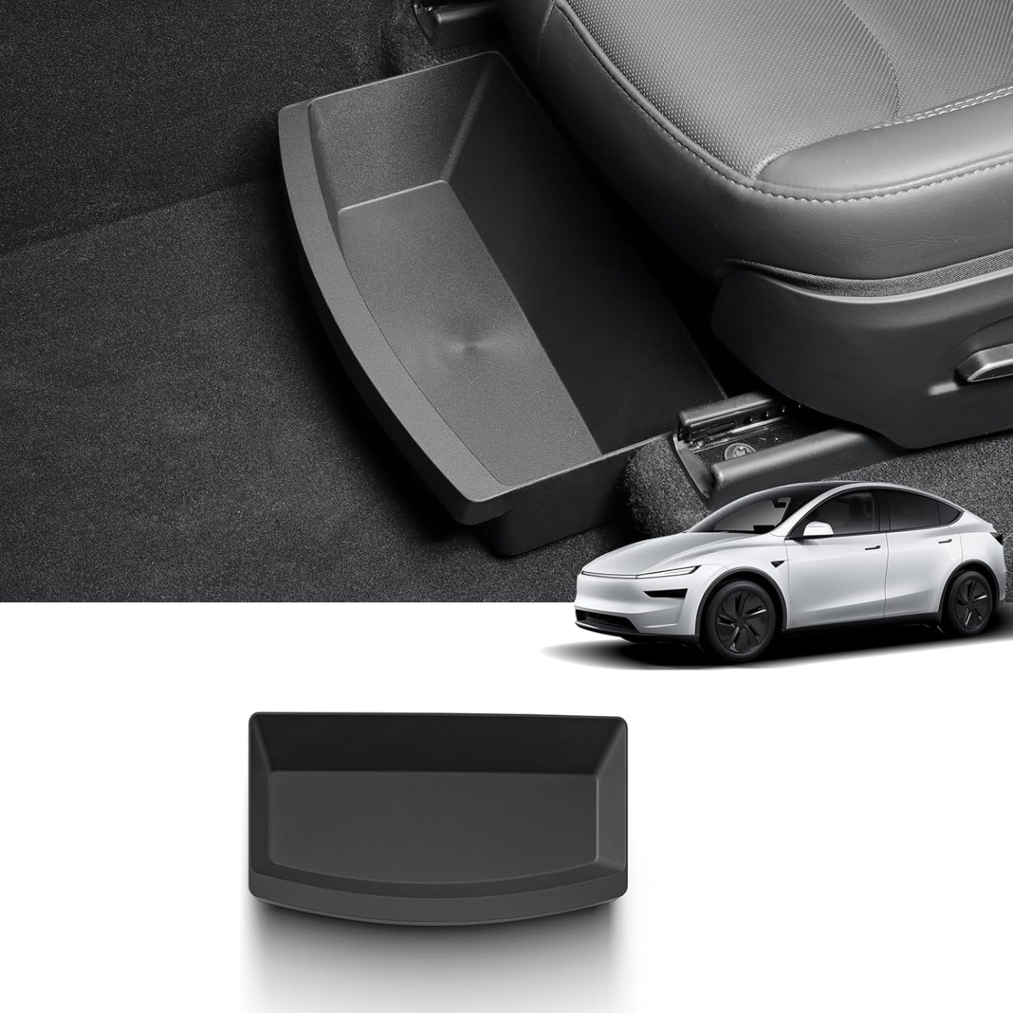Teslula TPE Under Seat Storage Box for Model Y Juniper