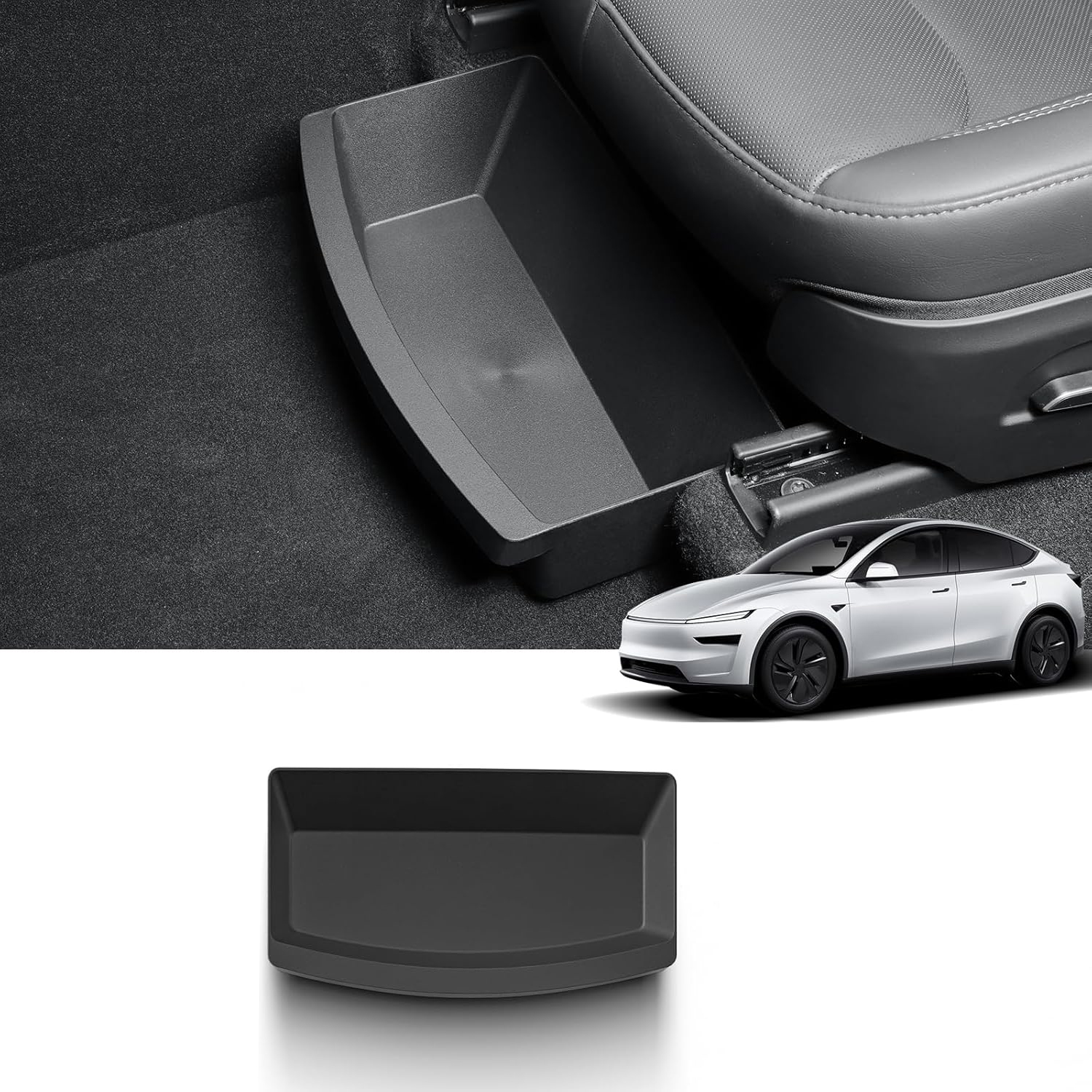 Teslula TPE Under Seat Storage Box for Model Y Juniper