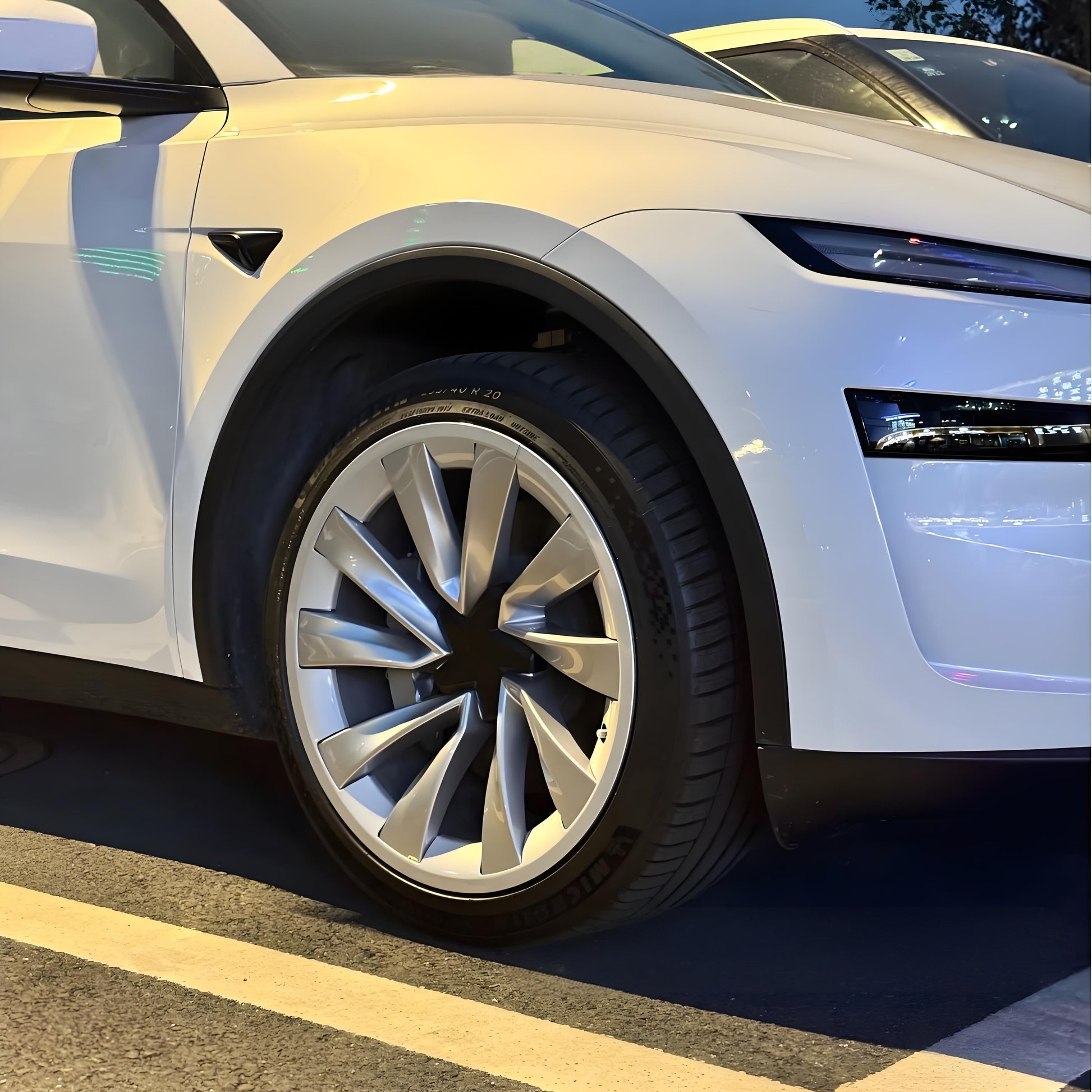 Teslula 20" Rim Protectors for Tesla Model Y Juniper - ABS Hub Caps (Set of 4)