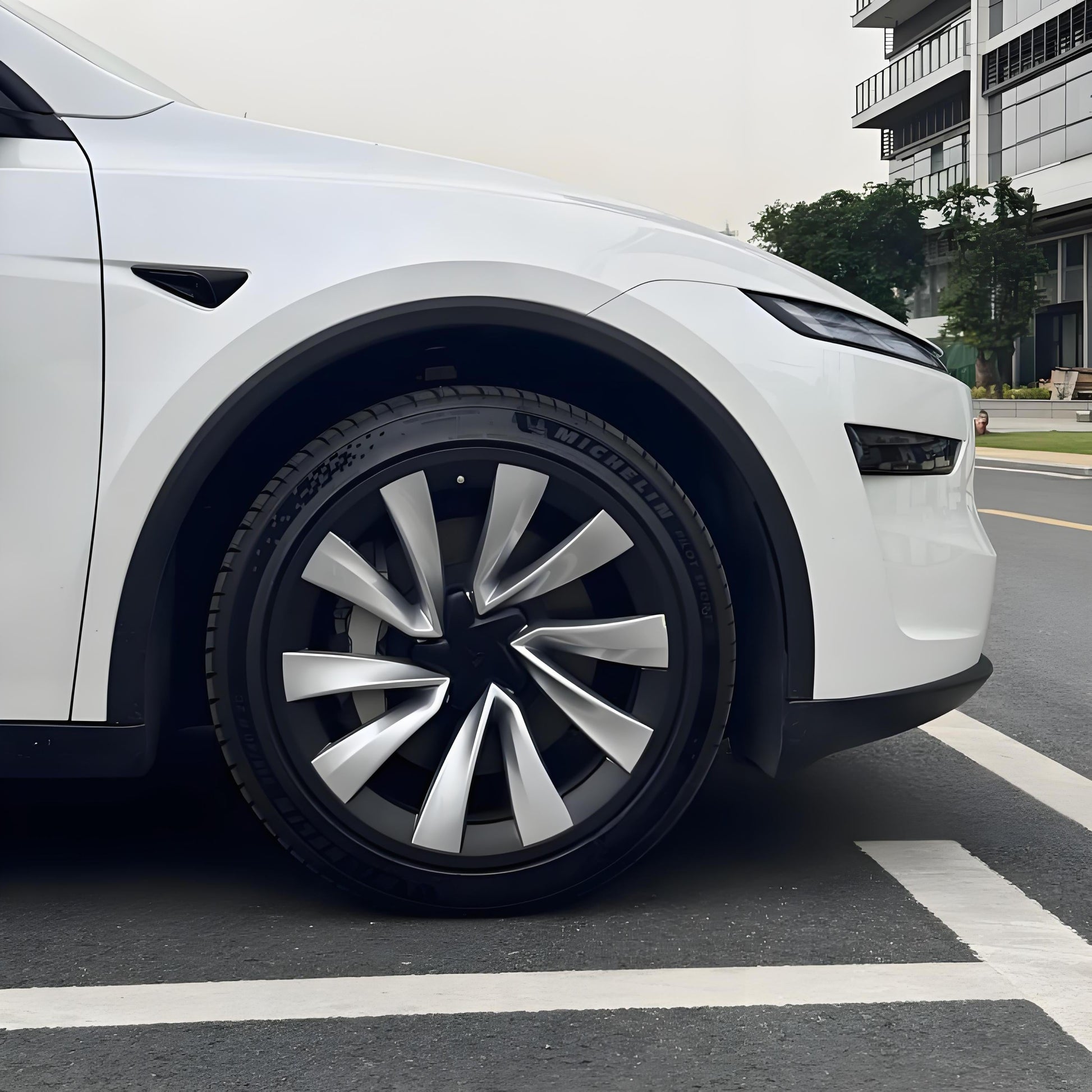 Teslula 20" Rim Protectors for Tesla Model Y Juniper - ABS Hub Caps (Set of 4)