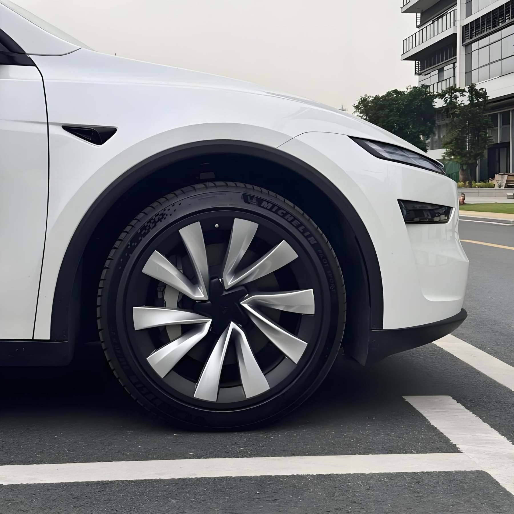 Teslula 20" Rim Protectors for Tesla Model Y Juniper - ABS Hub Caps (Set of 4)