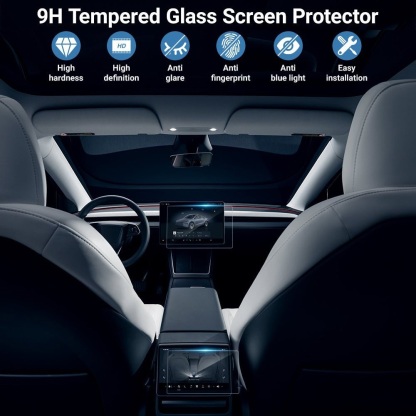 Teslula Anti-Glare Screen Protector for Tesla Model3/Y-Tempered Glass