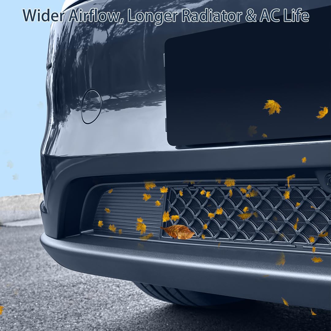 Teslula Front Bumper Grille Guard for Tesla Model 3/Y - Insect & Debris Protection