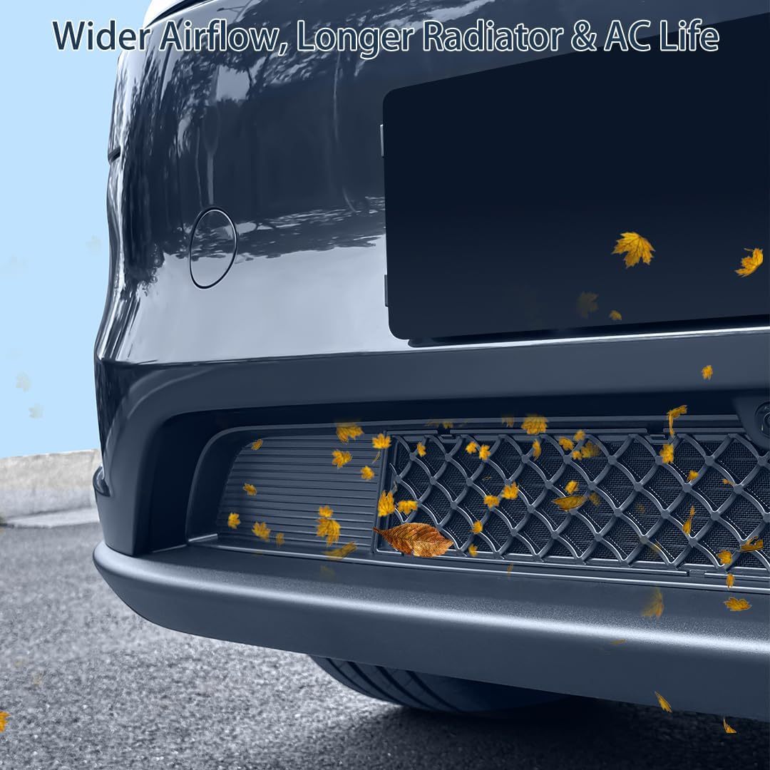 Teslula Front Bumper Grille Guard for Tesla Model 3/Y - Insect & Debris Protection