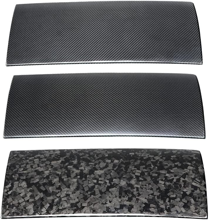 Teslula Carbon Glove Box Cover for Tesla Model 3/Y - Dry Fiber Overlay