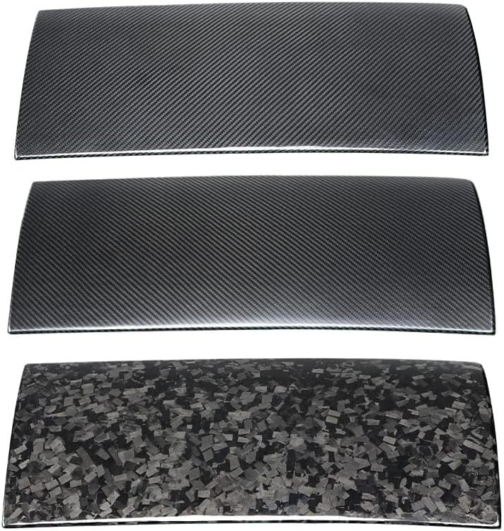 Teslula Carbon Glove Box Cover for Tesla Model 3/Y - Dry Fiber Overlay