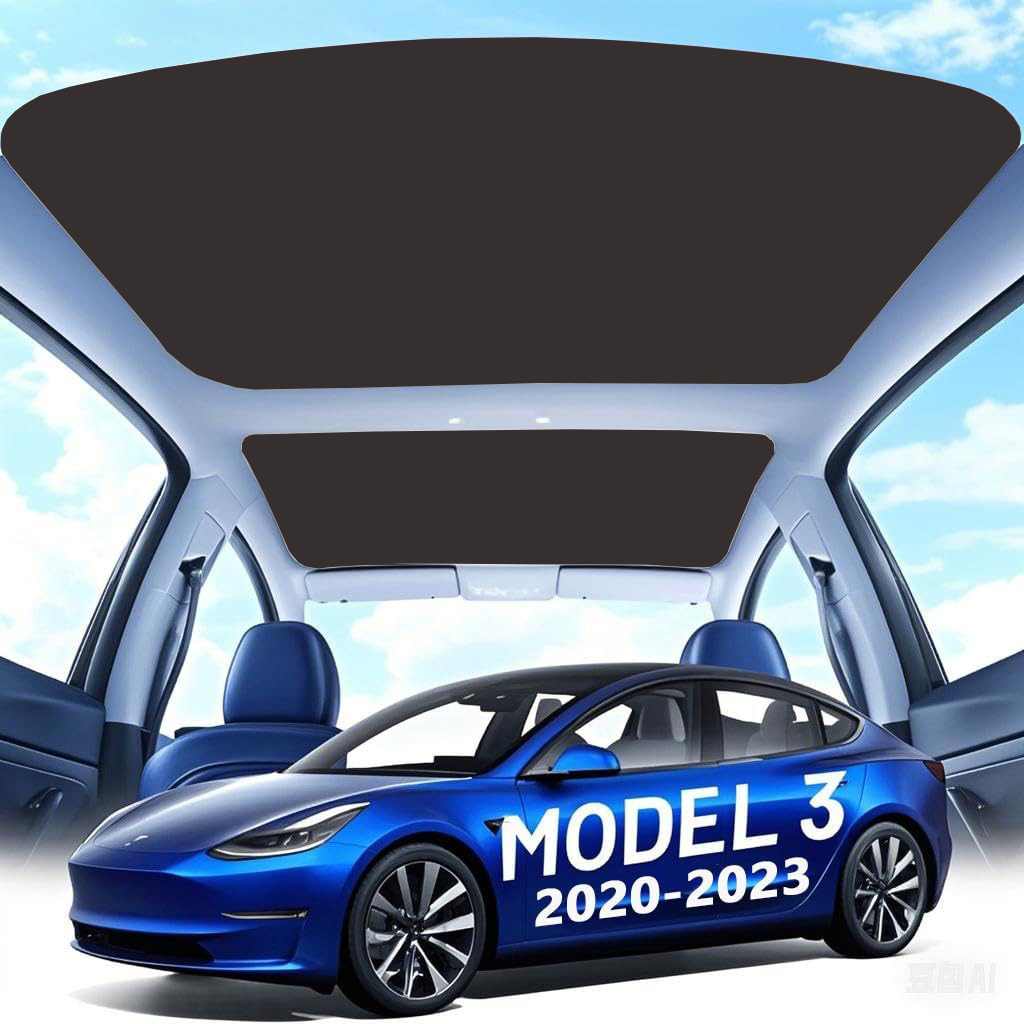 Teslula Magnetic Sunshade for Tesla Model 3/Y - Instant Cooling Cover