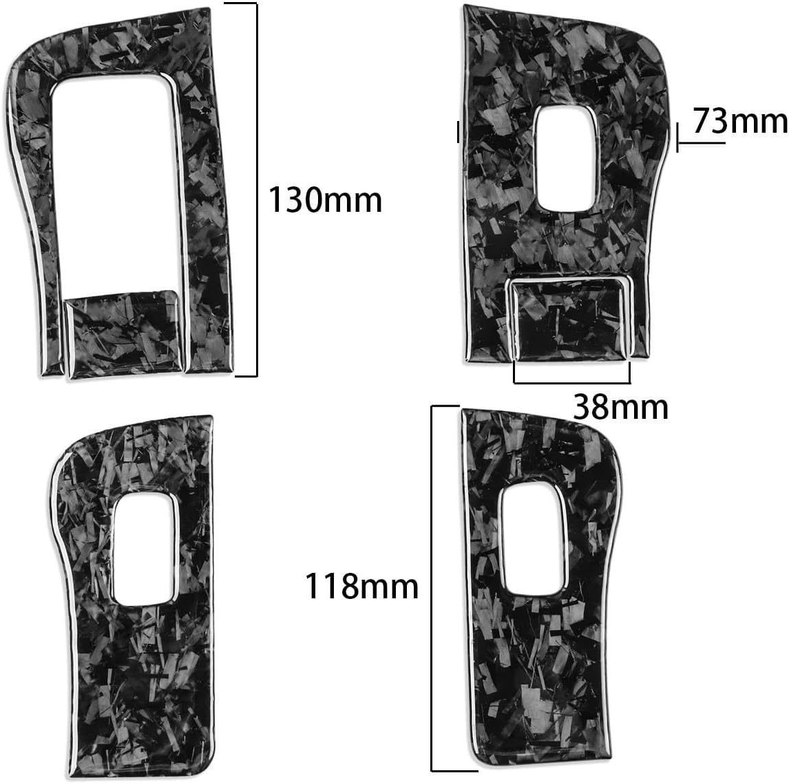 Teslula Carbon Window Switch Covers for Tesla Model 3 Highland/Y Juniper - 10PC Interior Set