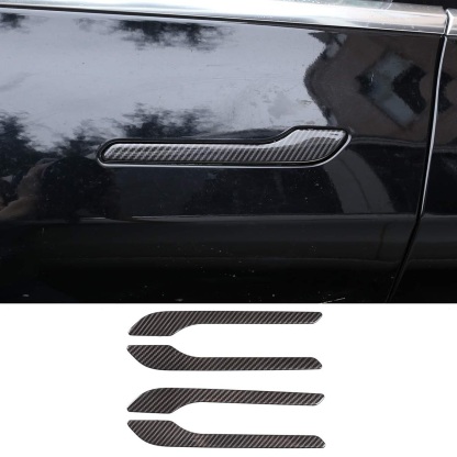 Teslula Carbon Door Handle Covers for Tesla Model 3/Y-Carbon Fiber Exterior Mods