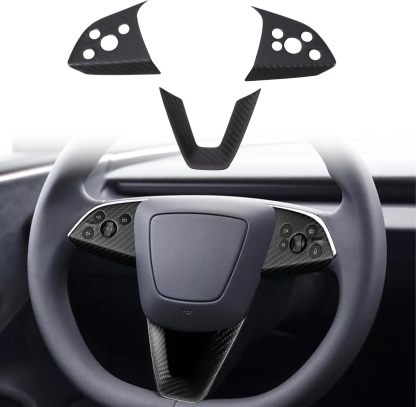 Teslula Carbon Steering Trim for Tesla Model 3 Highland 2024+