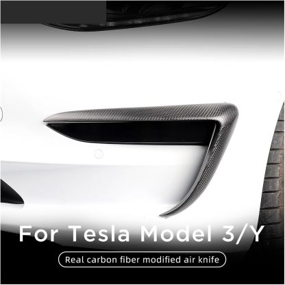 Teslula Carbon Fog Light Trim for Tesla Model 3/Y - Carbon Fiber Mods