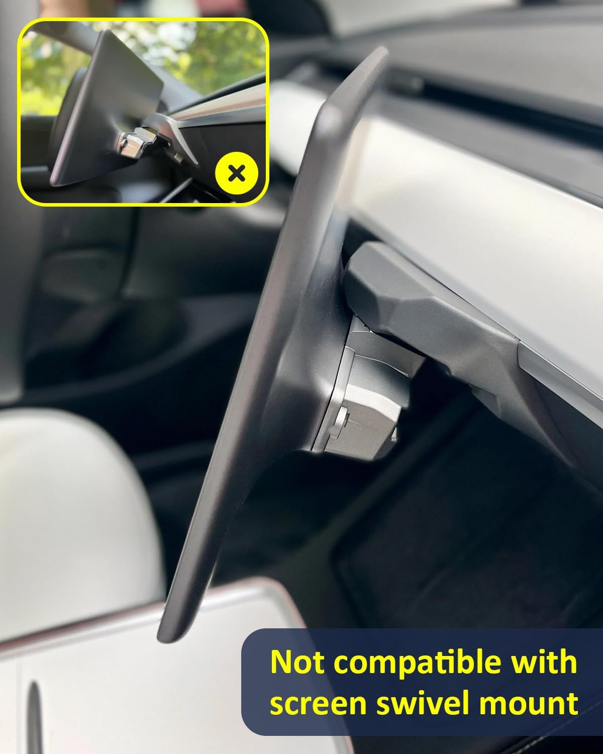 Teslula Under Screen Storage for Tesla Model 3/Y - Hidden Organizer Tray