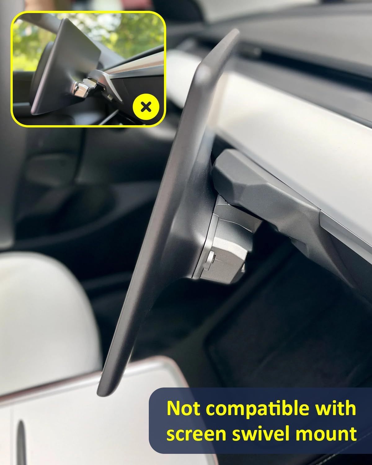 Teslula Under Screen Storage for Tesla Model 3/Y - Hidden Organizer Tray