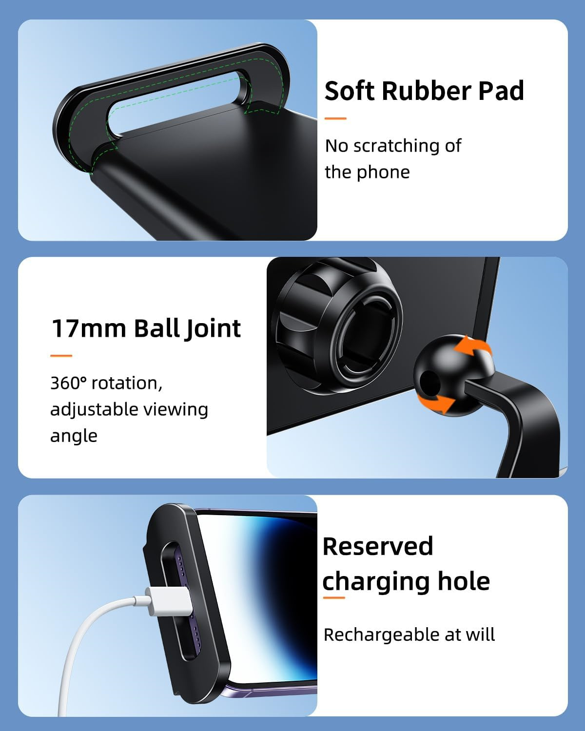 Teslula Seat Back Hook for Tesla - Tablet Holder & Bag Hooks