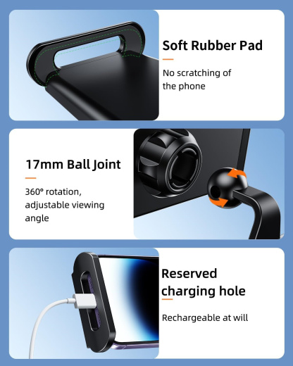 Teslula Seat Back Hook for Tesla - Tablet Holder & Bag Hooks