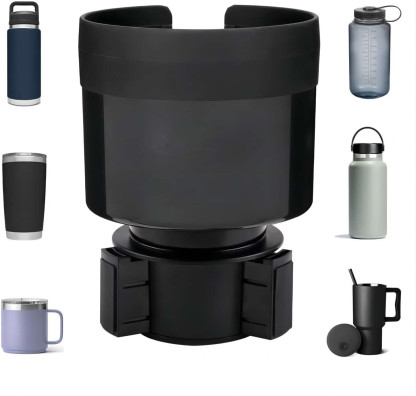 Teslula Cup Holder Expander for Tesla - Adjustable Large Bottle Adapter