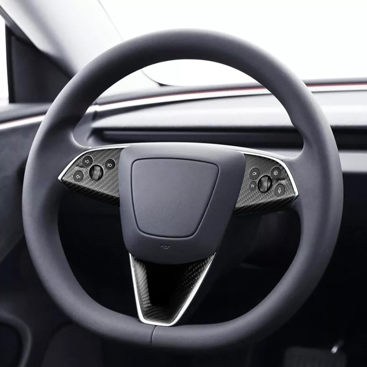 Teslula Carbon Steering Trim for Tesla Model 3 Highland 2024+