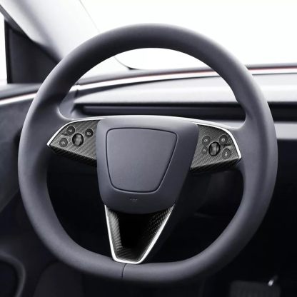 Teslula Carbon Steering Trim for Tesla Model 3 Highland 2024+