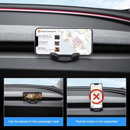 Teslula Silicone Phone Mount for Model3/Y-Non-Destructive Multi-Hook