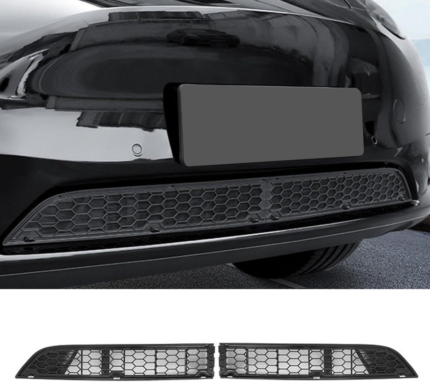 Teslula Front Bumper Grille Guard for Tesla Model 3/Y - Insect & Debris Protection