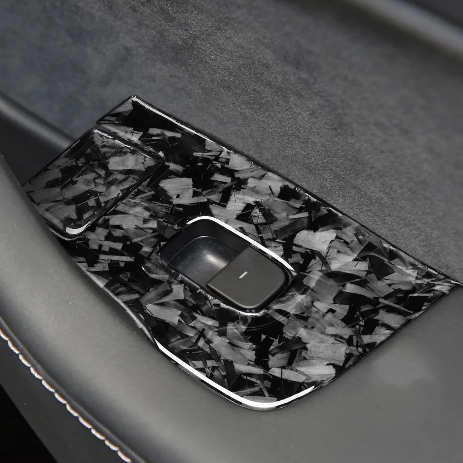 Teslula Carbon Window Switch Covers for Tesla Model 3 Highland/Y Juniper - 10PC Interior Set