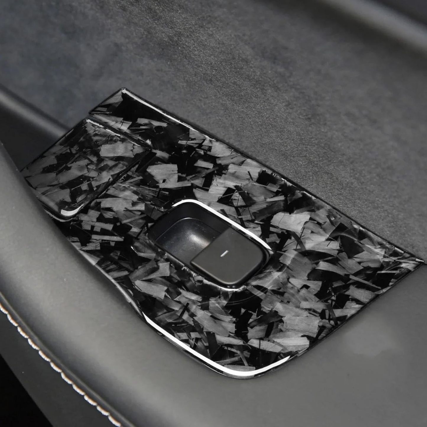 Teslula Carbon Window Switch Covers for Tesla Model 3 Highland/Y Juniper - 10PC Interior Set