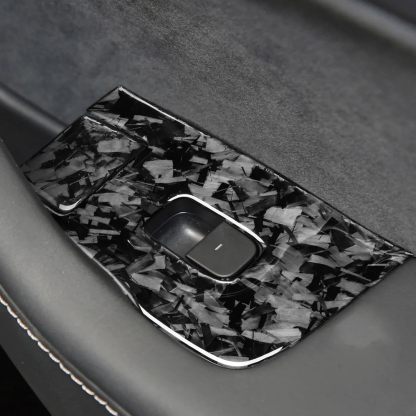 Teslula Carbon Window Switch Covers for Tesla Model 3 Highland/Y Juniper - 10PC Interior Set