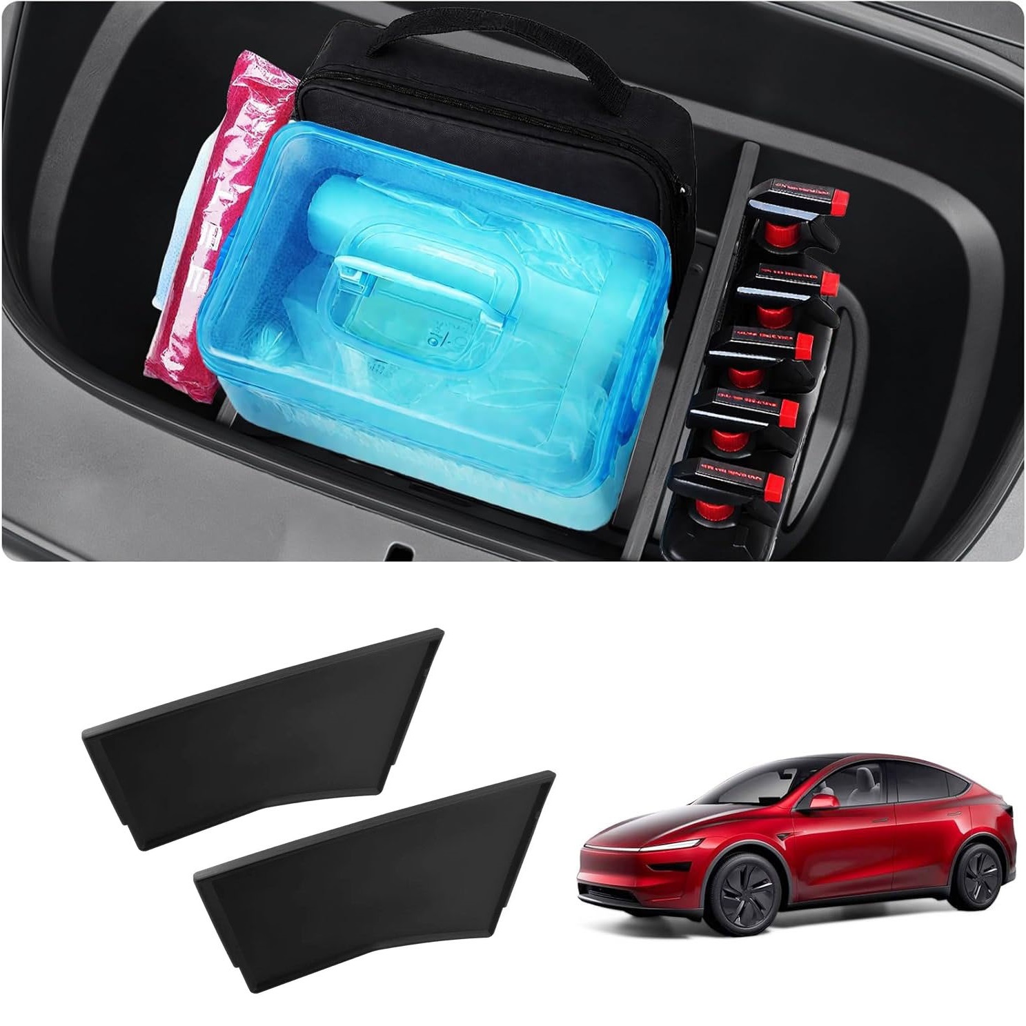 Teslula Front Trunk Organizer for Model Y Juniper-Storage Divider Set