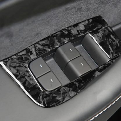 Teslula Carbon Window Switch Covers for Tesla Model 3 Highland/Y Juniper - 10PC Interior Set