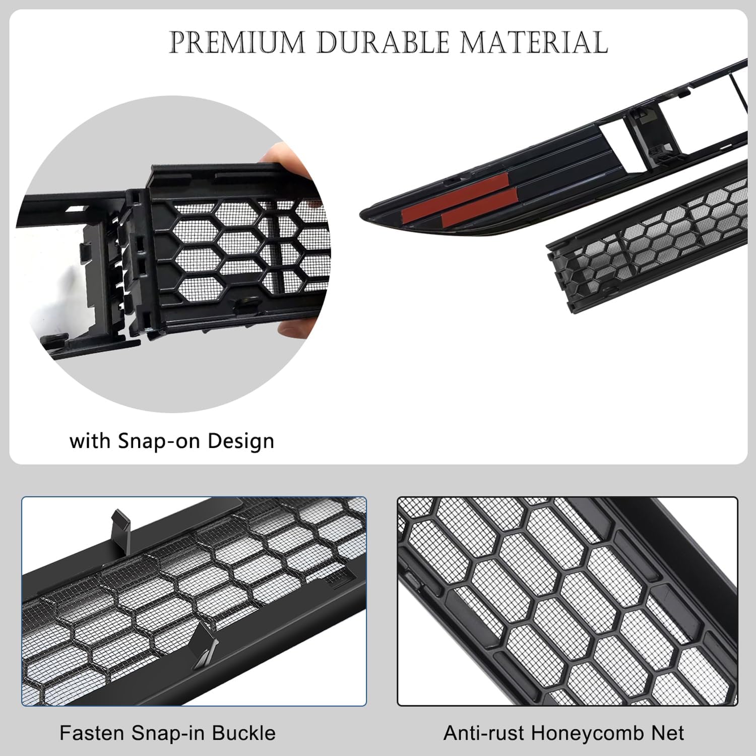 Teslula Front Bumper Grille Guard for Tesla Model 3/Y - Insect & Debris Protection