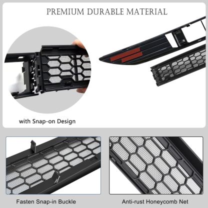 Teslula Front Bumper Grille Guard for Tesla Model 3/Y - Insect & Debris Protection