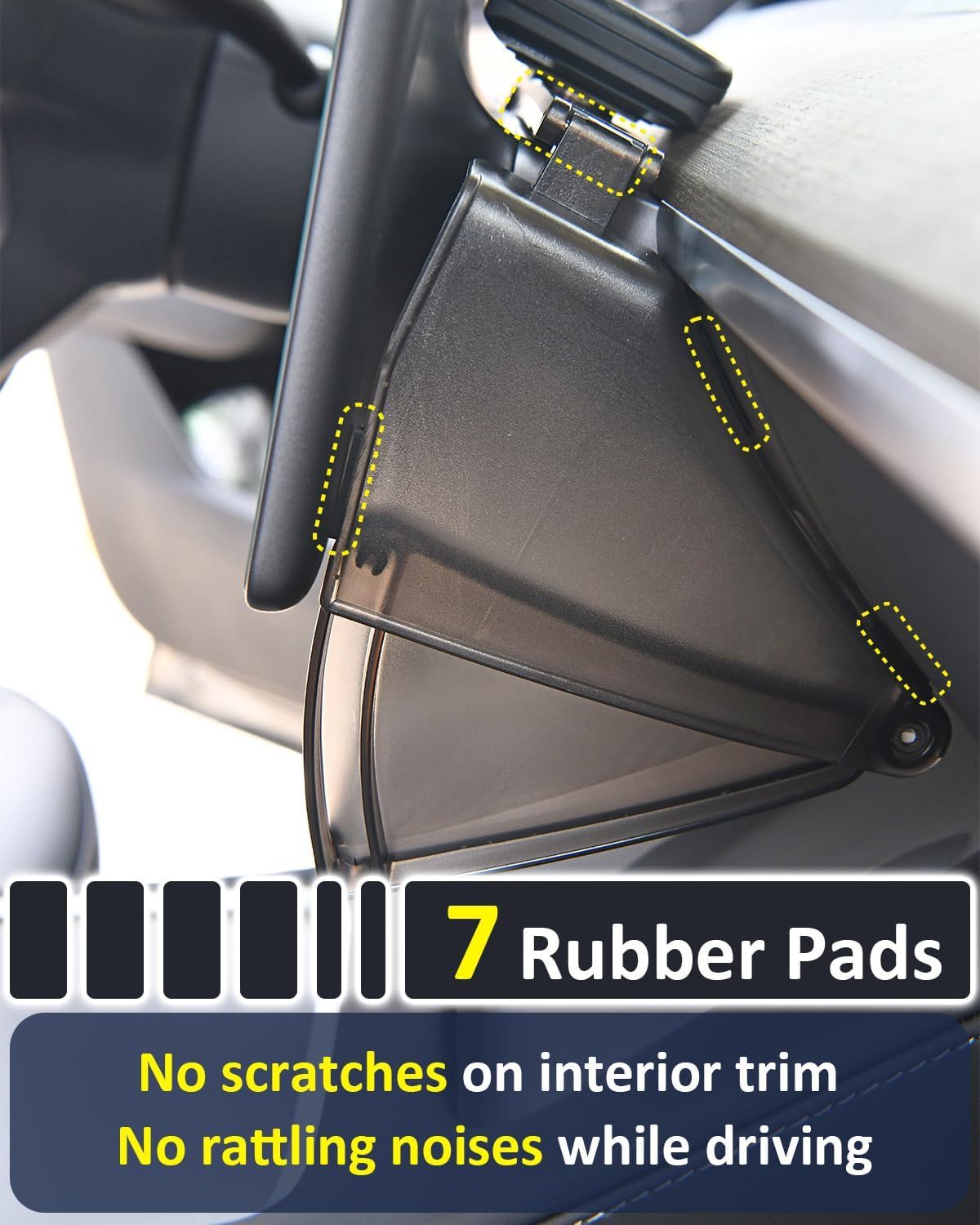 Teslula Under Screen Storage for Tesla Model 3/Y - Hidden Organizer Tray