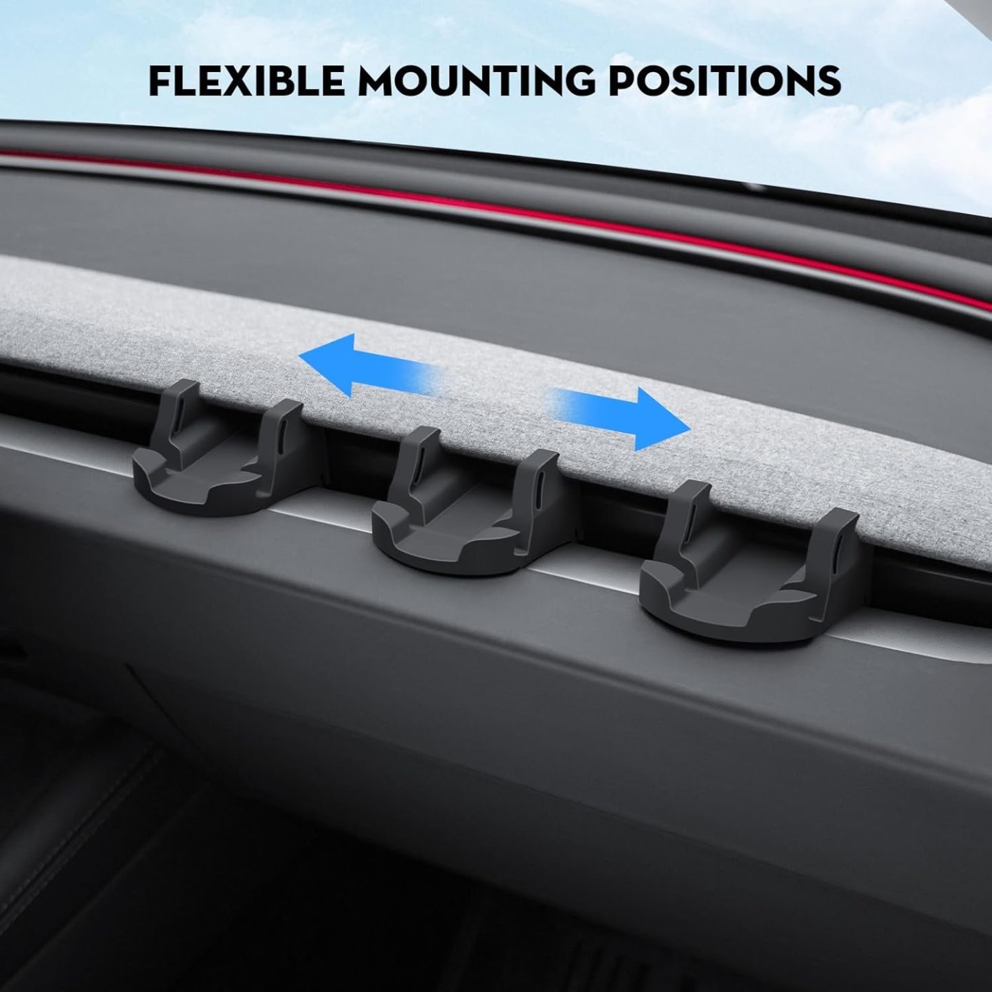 Teslula Silicone Phone Mount for Model3/Y-Non-Destructive Multi-Hook